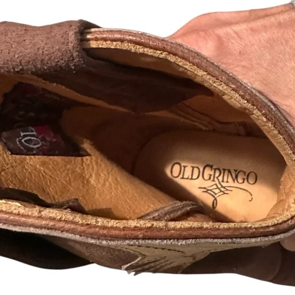 Old Gringo Women's Nevada Short Overlay Suede Western Boots Size 9 - Picture 9 of 11